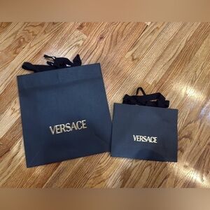 - NEW! Versace black gift bag - set of 2